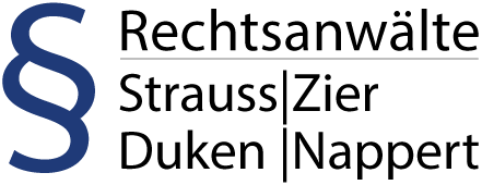 „Rechtsanwälte Strauss Zier Duken Nappert“-Logo, zur Startseite